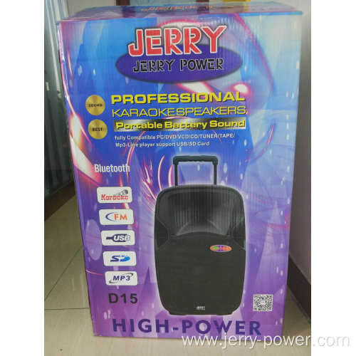 Professional outdoor cart speaker inch portable speaker